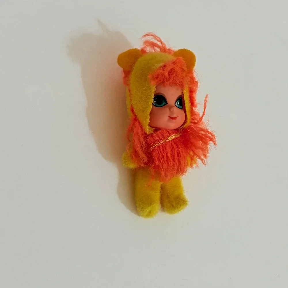 Vintage Mattel LIDDLE KIDDLES Lucky Lion #3635 Animiddle Doll 1969 2